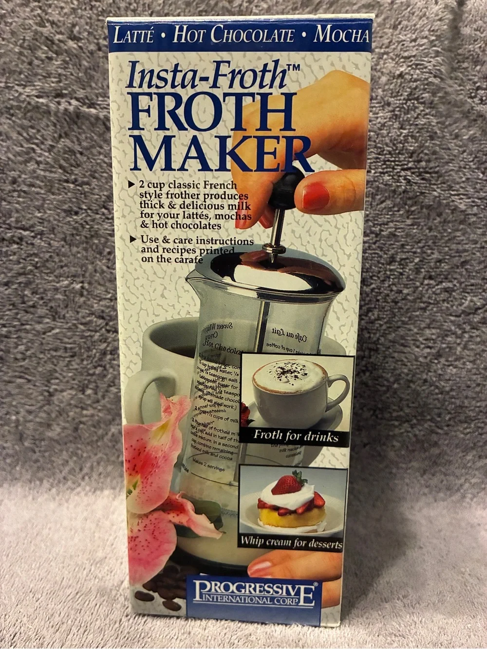 Insta-Froth Froth Maker - Chrome and Clear